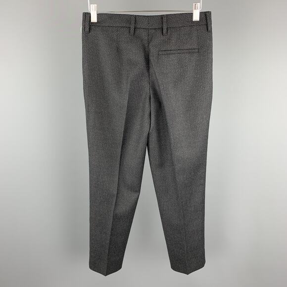MIU MIU Size 2 Grey Houndstooth Wool Dress Pants - Picture 4 of 5